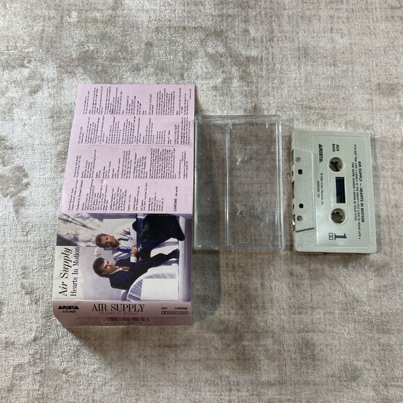 Vintage Air Supply Hearts In Motion Cassette Tape 1986 - Picture 3 of 4